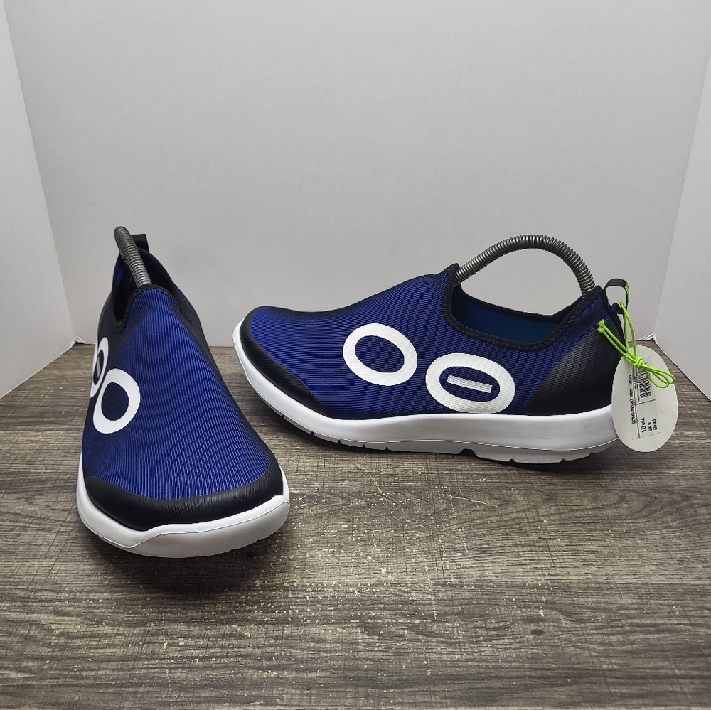 OOFOS OOMG SPORT SHOES MEN'S SIZE 10 NEW NAVY Slip-On
